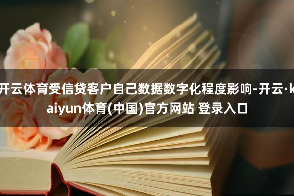 开云体育受信贷客户自己数据数字化程度影响-开云·kaiyun体育(中国)官方网站 登录入口